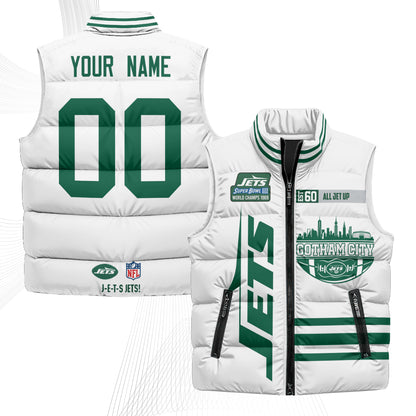 NYJ Gotham City Custom Puffer Vest - Printed
