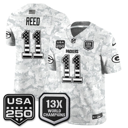 Green Bay Packers 2026 Salute To Service Edition Vapor Jersey - Stitched
