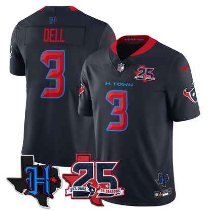 HOU 25th Seasons in 2026 Basic Vapor Limited Jersey - All Stitched