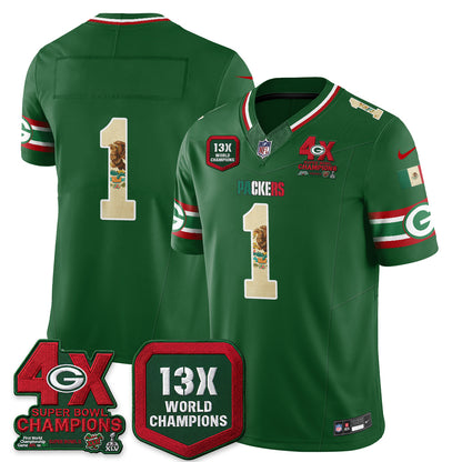 Green Bay Packers Mexico Edition Vapor Jersey - Stitched