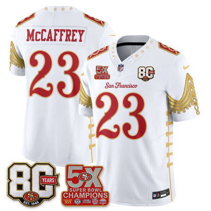 San Francisco 49ers Xmas Nutcracker Edition Vapor Jersey - Stitched