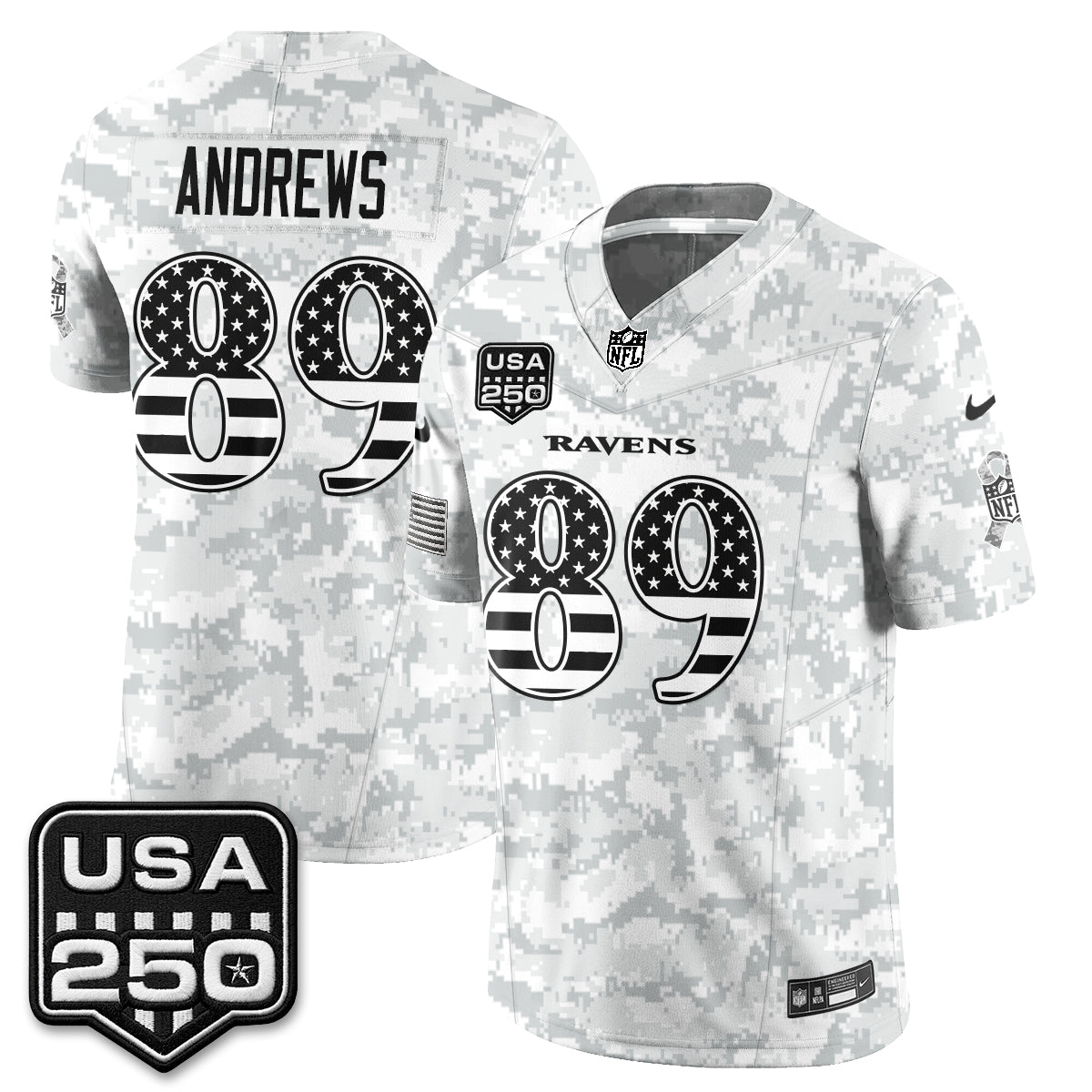 Baltimore Ravens 2026 Salute to Service Vapor Jersey - Stitched