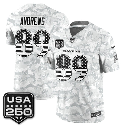 Baltimore Ravens 2026 Salute to Service Vapor Jersey - Stitched