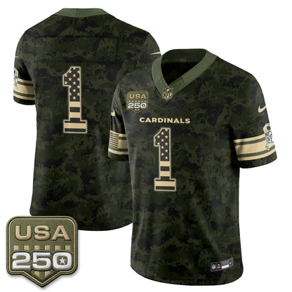 Arizona Cardinals 2026 Salute to Service Vapor Jersey - Stitched