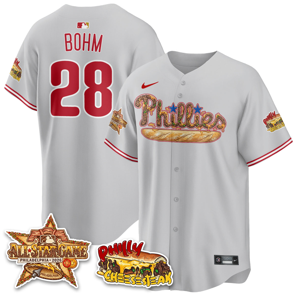 Philadelphia Phillies Cheesesteak Edition Vapor Limited Jersey - Stitched