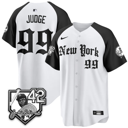 NYY 2026 Jackie Robinson Day Gothic Vapor Limited Jersey - All Stitched