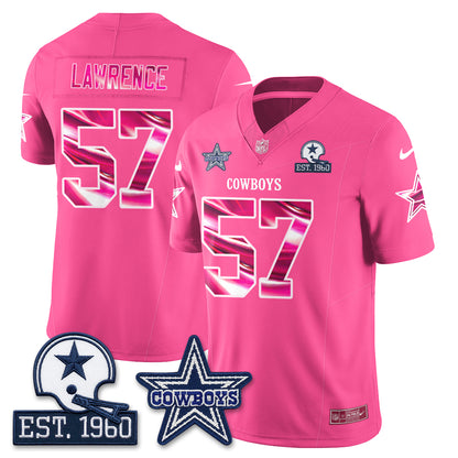 DAL Breast Cancer Awareness Edition Vapor Jersey - Stitched