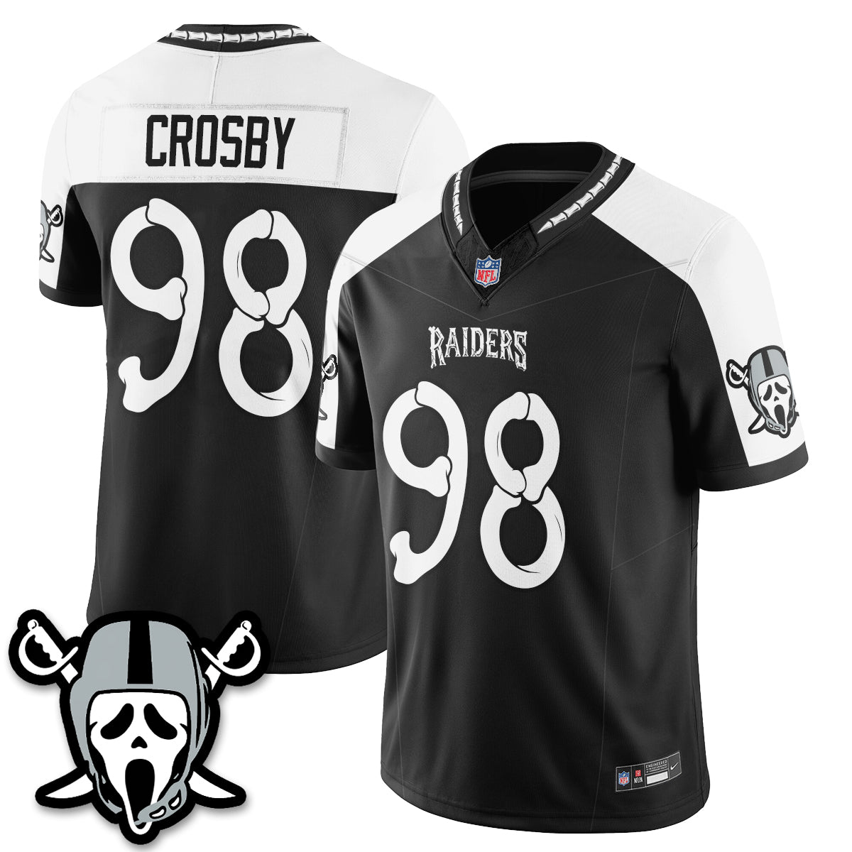 Las Vegas Raiders x Ghost Face Edition Vapor Jersey - Stitched