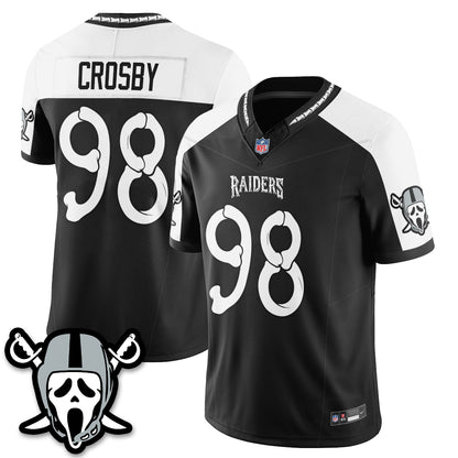 Las Vegas Raiders x Ghost Face Edition Vapor Jersey - Stitched