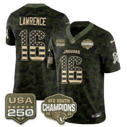 Jacksonville Jaguars 2026 Salute to Service Vapor Jersey - Stitched