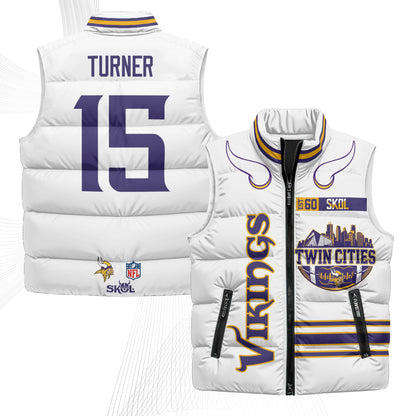 MIN Twin City Puffer Vest - Printed