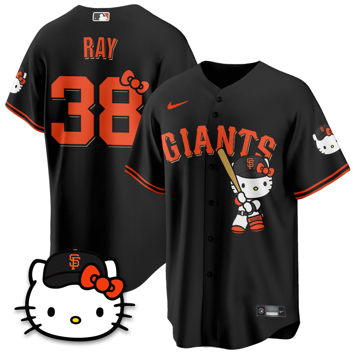San Francisco Giants x Meow KT Vapor Jersey - Stitched