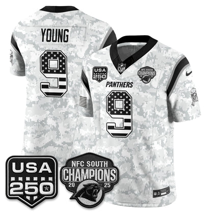 Carolina Panthers 2026 Salute To Service Edition Vapor Jersey - Stitched