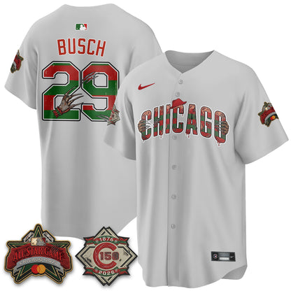 Chicago Cubs A Nightmare on Wrigley Field Edition Vapor Jersey - Stitched