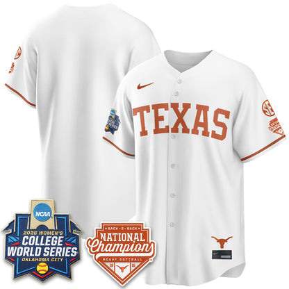 TEX Softball 2026 World Series (WCWS) Vapor Premier Limited Jersey - B2B Champs - Stitched