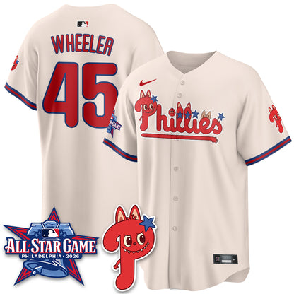 Philadelphia Phillies Fanged Rabbit Doll  Vapor Limited Jersey - Stitched