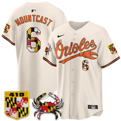 Baltimore Orioles Crab x Maryland Vapor Limited Jersey - Stitched