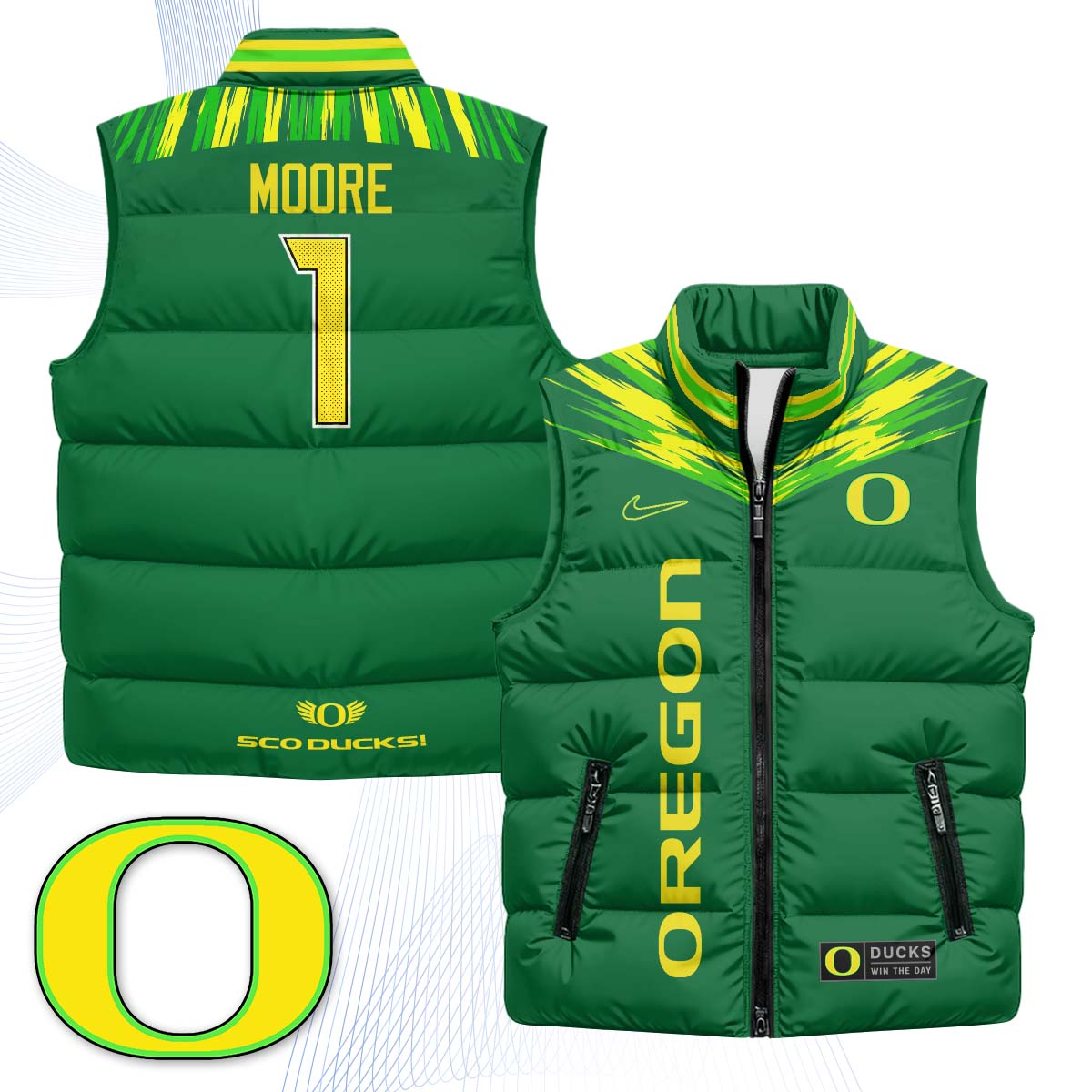 ORE "Origin of Speed" Puffer Vest - Printed