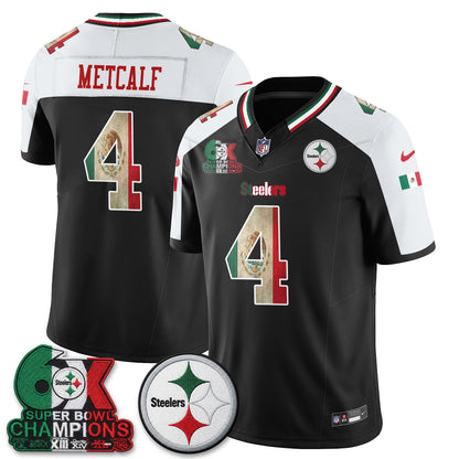 Pittsburgh Steelers Mexico Edition Vapor Jersey - Stitched