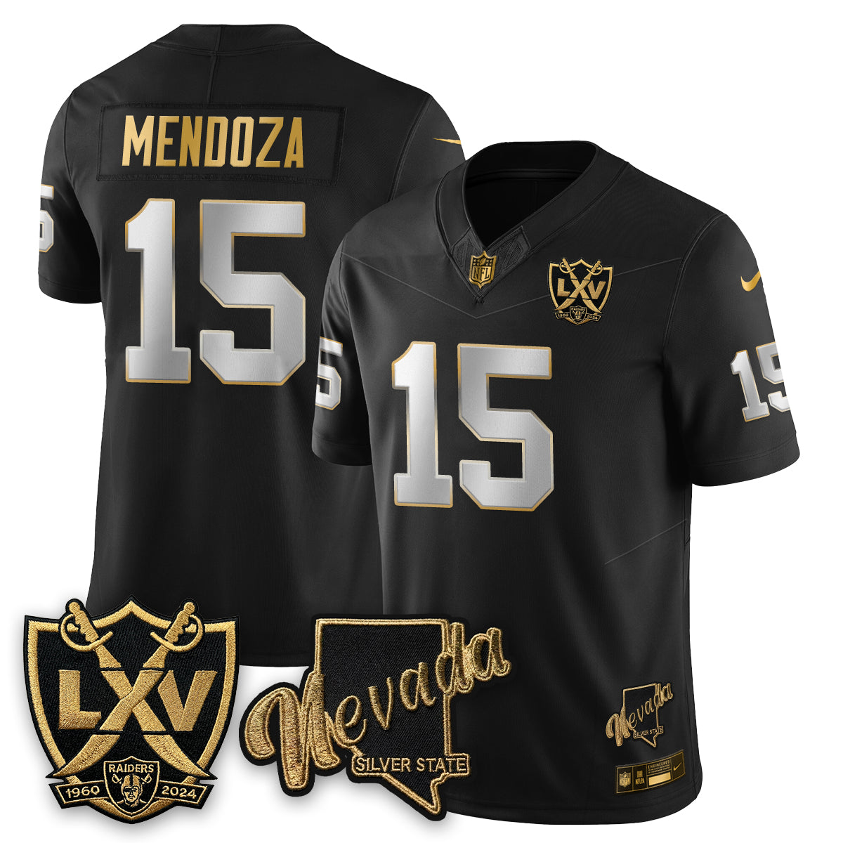 LVR Fernando Mendoza No.1 #15 Jersey - All Stitched