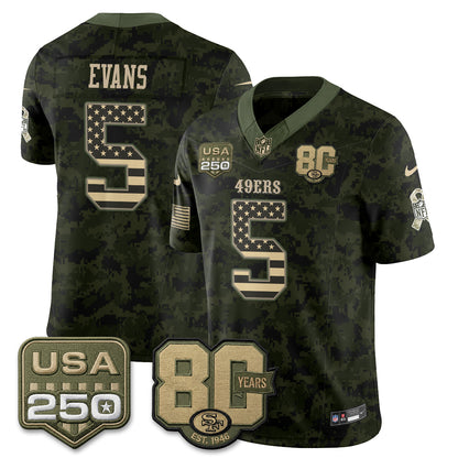 SF 2026 Salute to Service Edition Vapor Jersey - Stitched