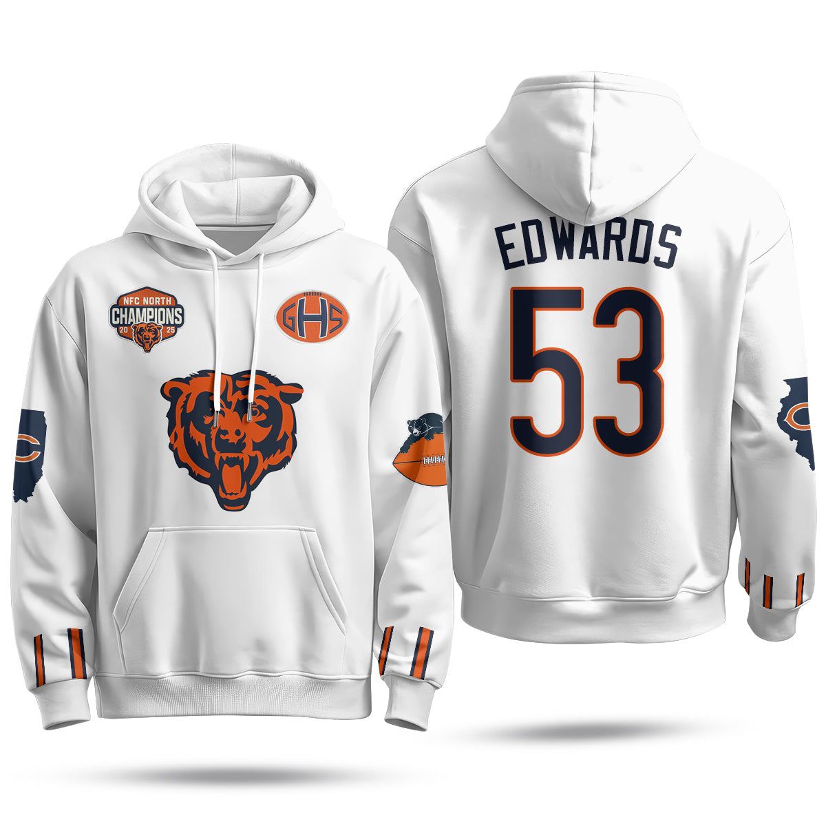 Chicago Bears 2026 Rivalries Hoodie - Stitched