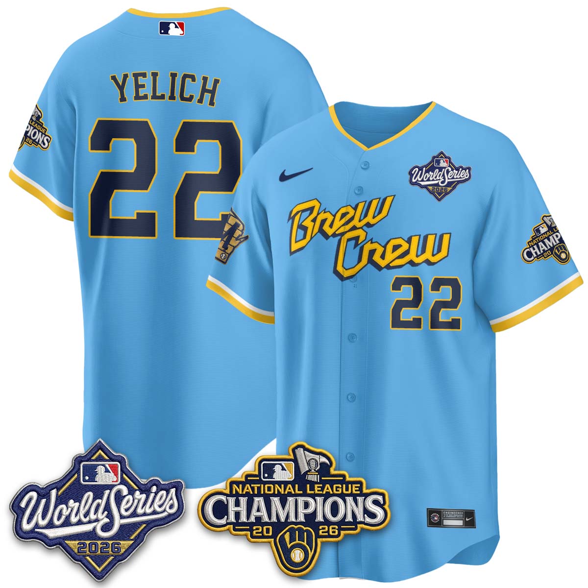 MIL 2026 NL Champions Vapor Jersey - Stitched n1