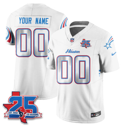 Houston Texans Fan Gear Edition Vapor Custom Jersey (2) - Stitched