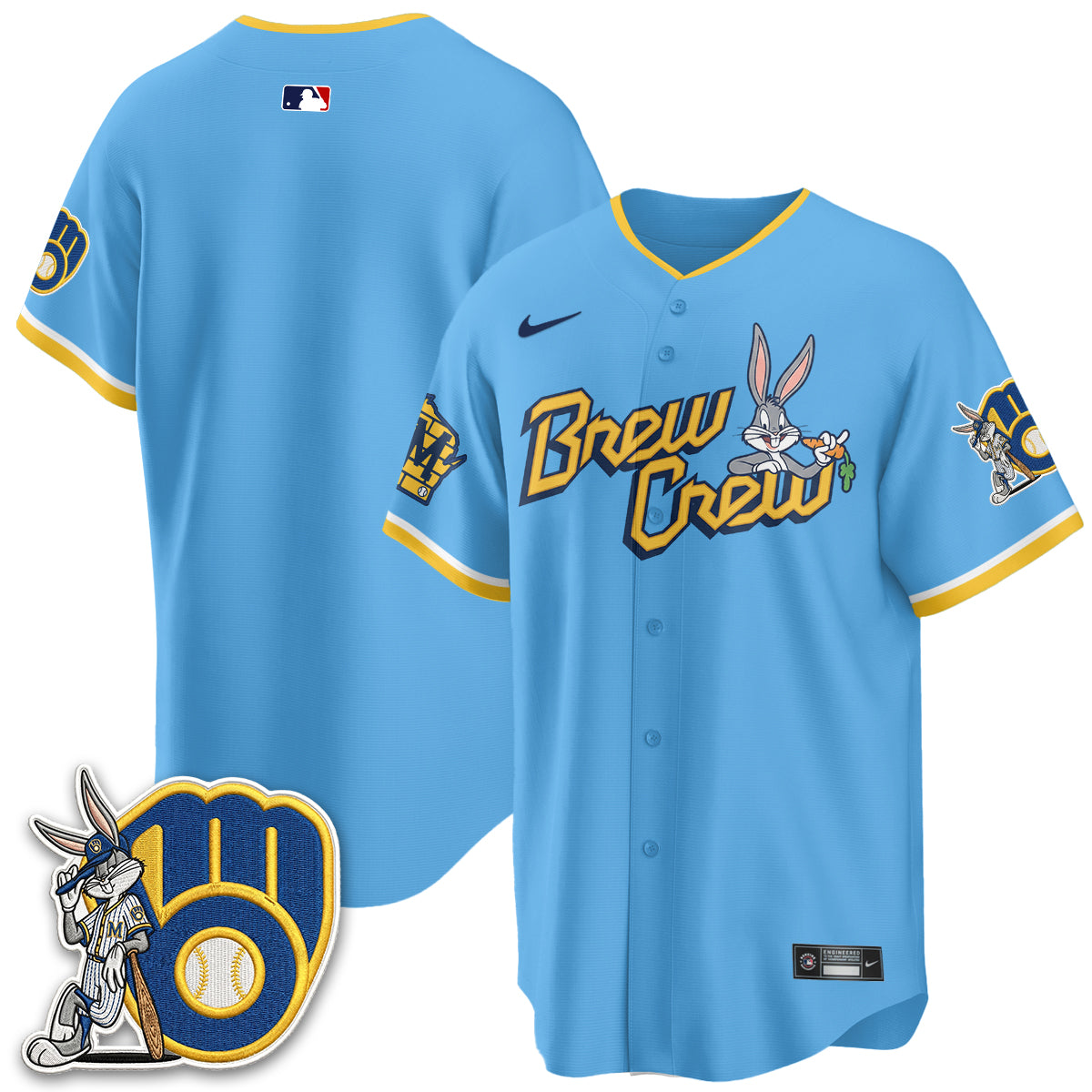 Milwaukee Brewers Bunny Edition Vapor Jersey - Stitched N1