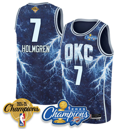 OKC 2026 Xmas Game Night Vapor Jersey - Printed