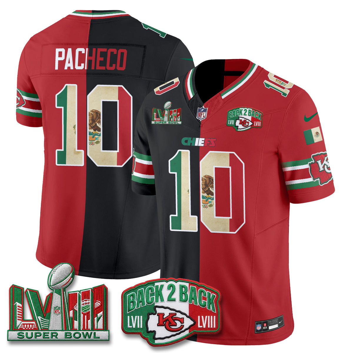 KC Mexico Split Edition Vapor Jersey - Stitched