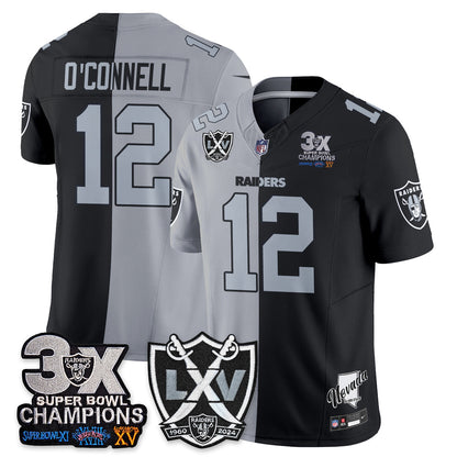 Las Vegas Raiders Split Edition Vapor Jersey V2- Stitched