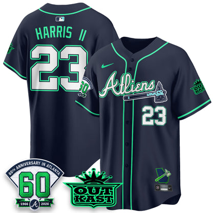 ATL x Atliens Cool Base Galaxy Version Jersey - Stitched