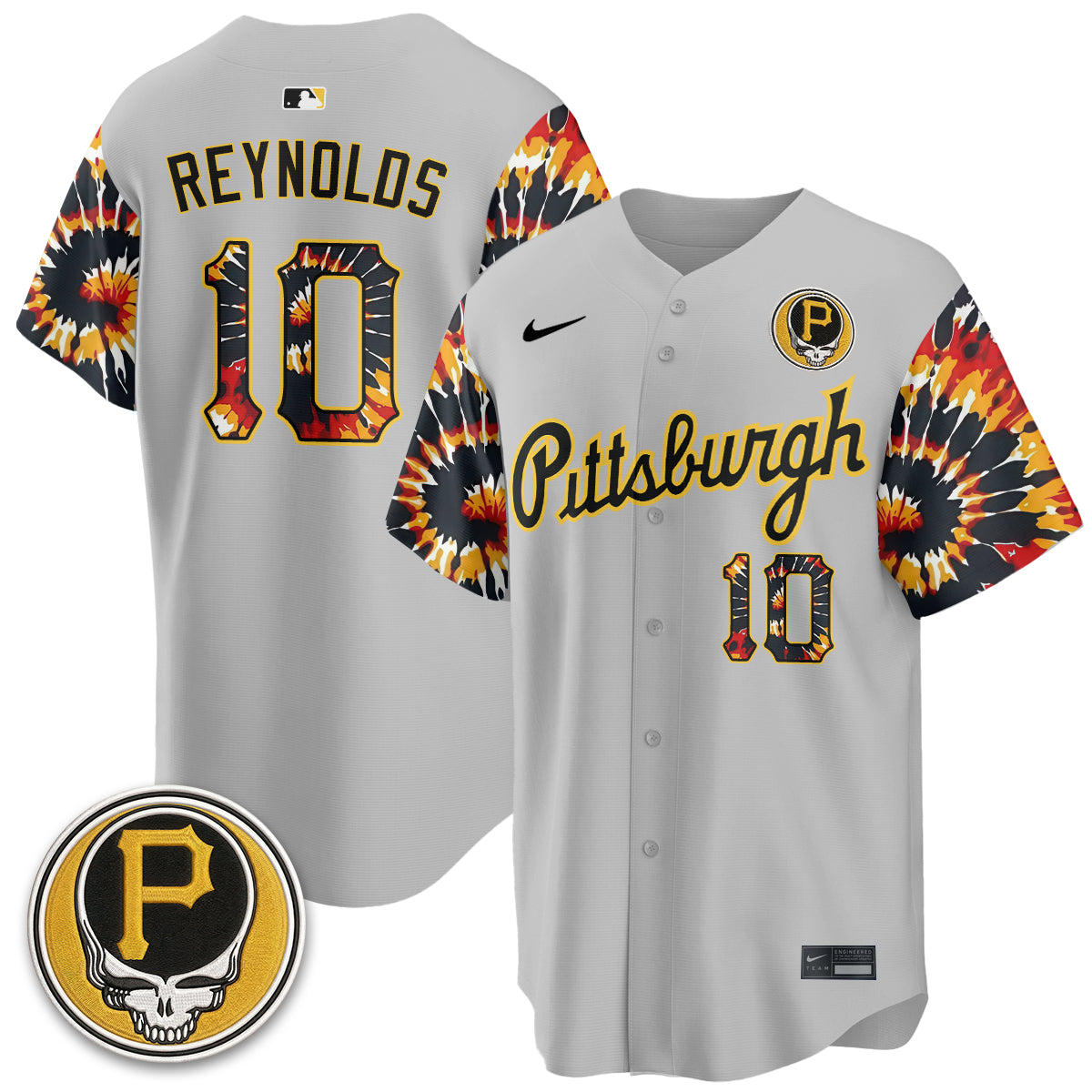 Pittsburgh Pirates x Grateful Dead Vapor Limited Jersey - Stitched