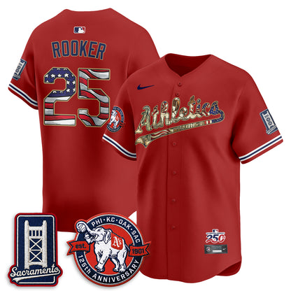 OAK  2026 Independence Day USA Vapor Jersey - Stitched