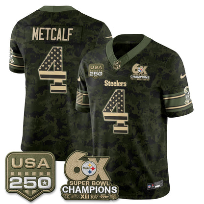 Pittsburgh Steelers 2026 Salute to Service Edition Vapor Jersey - Stitched