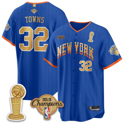 NYK Champions Night Baseball Vapor Jersey - Stitched