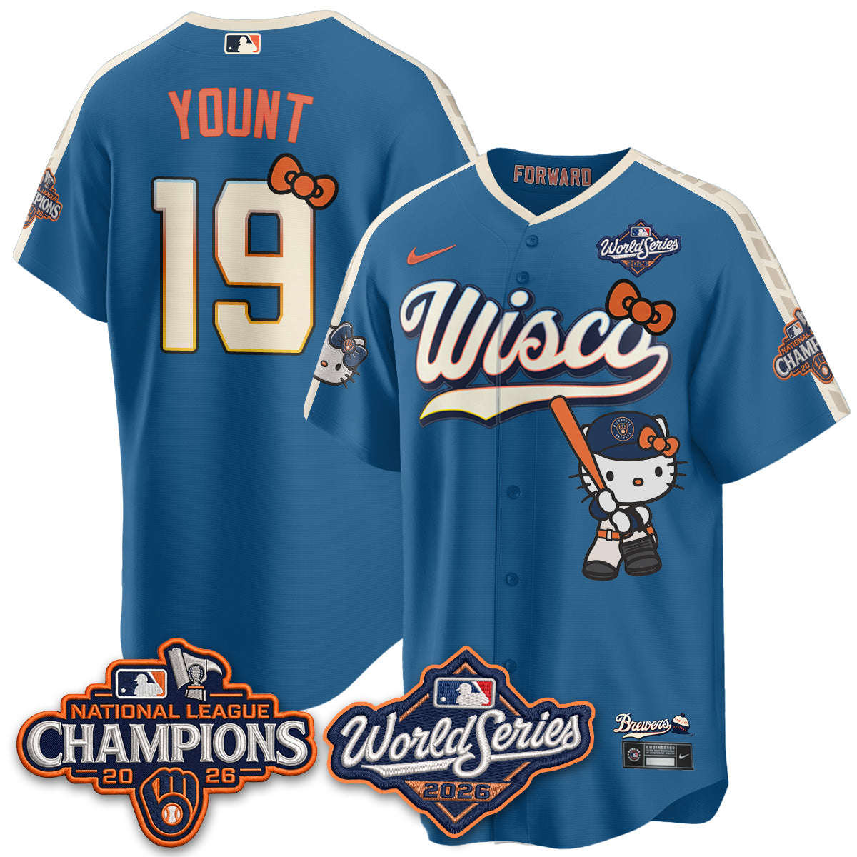 MIL 2026 NL Champions x Meow KT Vapor Jersey - Stitched