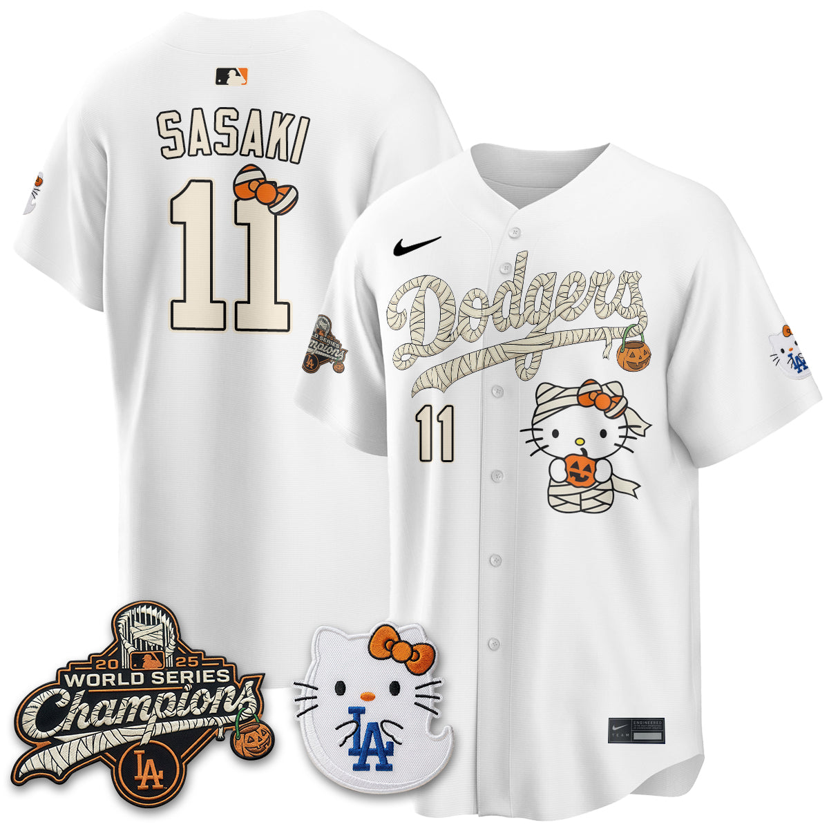 Los Angeles Dodgers Halloween 2026 Vapor Jersey V2- Stitched