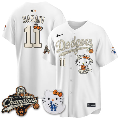 Los Angeles Dodgers Halloween 2026 Vapor Jersey V2- Stitched