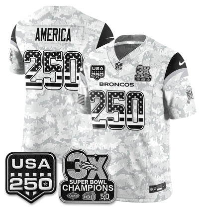 Denver Broncos 2026 Salute to Service Edition Vapor Jersey - Stitched
