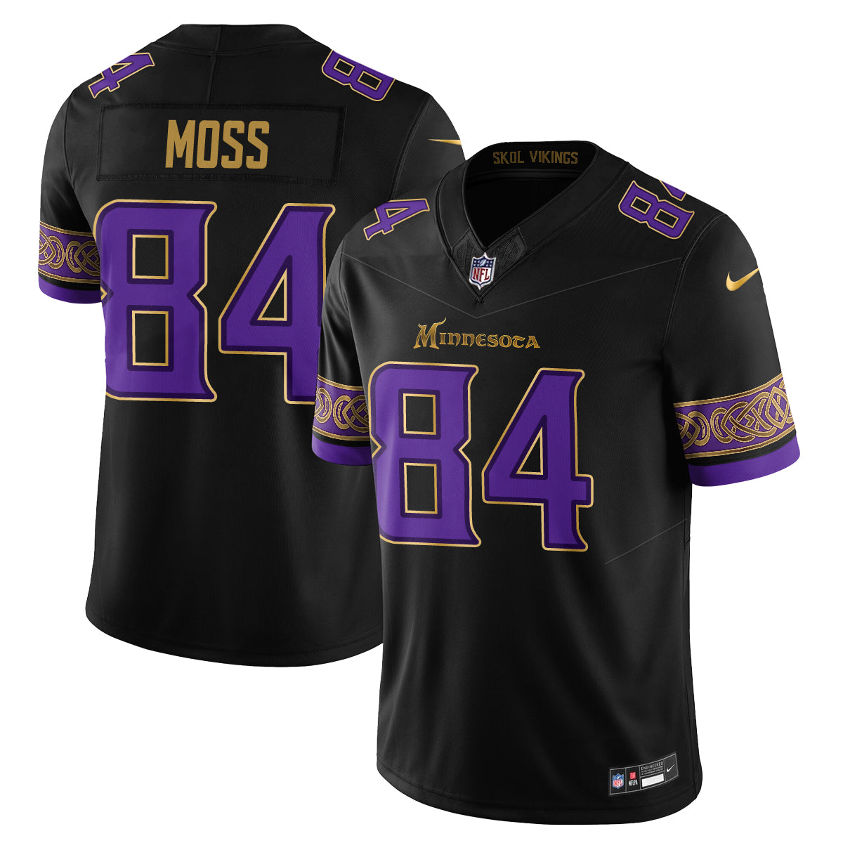 Minnesota Vikings Fangear Edition Vapor Jersey - Stitched