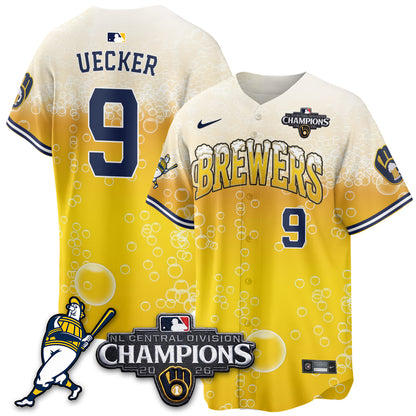 Milwaukee Brewers 2026 NL Division Champs Vapor Jersey V2- Stitched