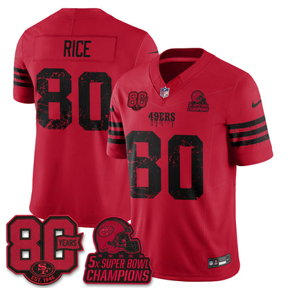San Francisco 49ers Slasher Edition Vapor Jersey - Stitched