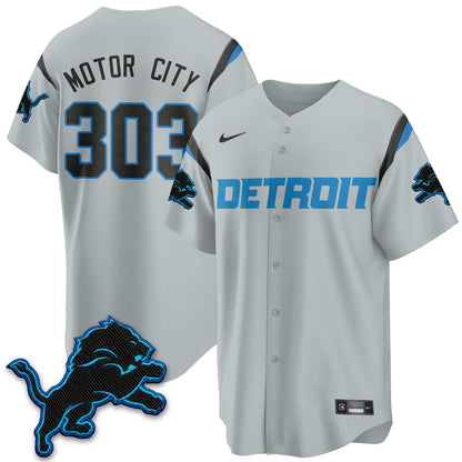 Detroit Lions 2026 Rivalries Baseball Vapor Jersey - Stitched