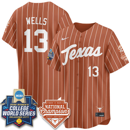 TEX Softball 2026 World Series (WCWS) Vapor Premier Limited Jersey - B2B Champs - Stitched