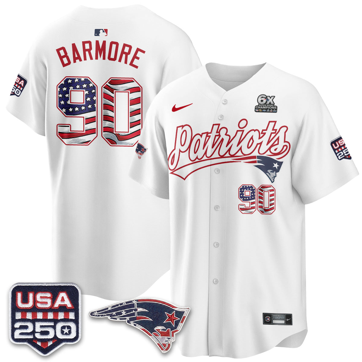 New England Patriots America Edition Vapor Jersey - Stitched