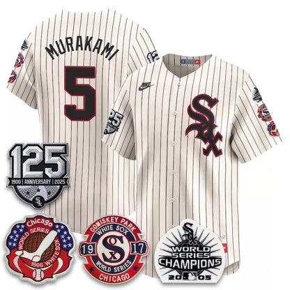 CWS 125th Anniversary - W.S Champions Edition Vapor Jersey - Stitched