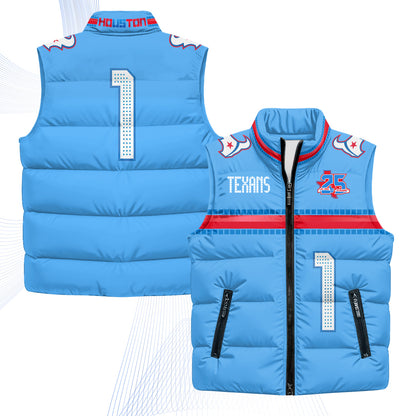 Houston Texans 2026 Rivalries Puffer Vest - Printed