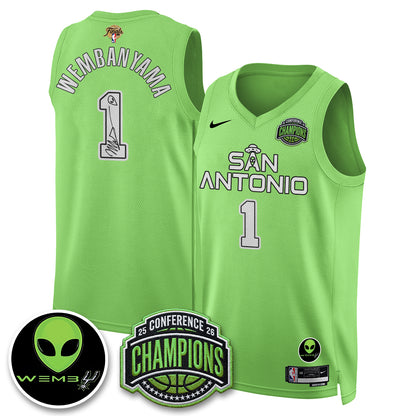 SAS 2026 Basketball Finals The Alien Vapor Jersey - Stitched